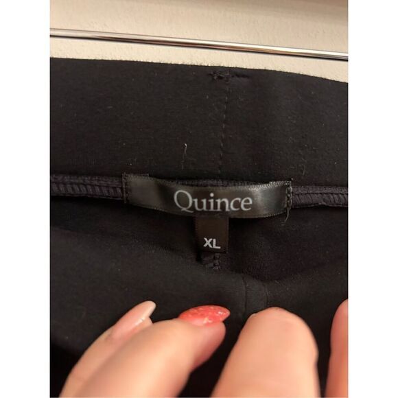 Quince Womens Ultra Stretch Ponte Skinny Pants Black Size XL Tall - Picture 4 of 10